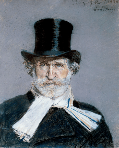 Giuseppe Verdi by Boldini (by Giovanni Boldini, Public Domain)
