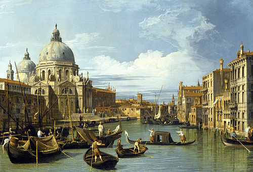 Entrée du Grand Canal, Venise par Canaletto