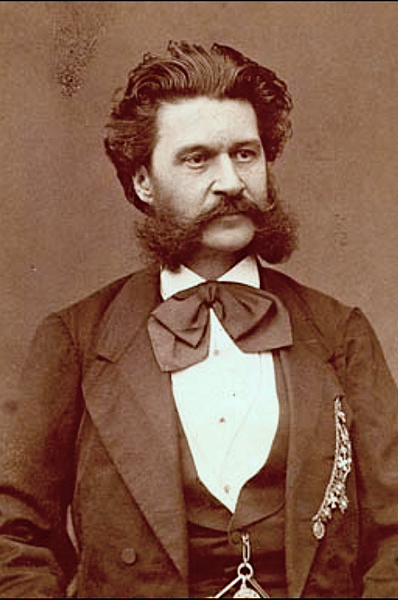 Johann Strauss Junior by Gertinger (by  Julius Gertinger, Public Domain)