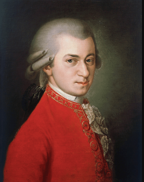 Mozart by Krafft (by Barbara Krafft, Public Domain)