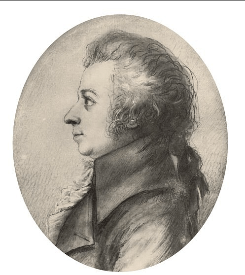 Portrait of Mozart by Stock
