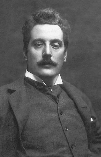 Photo-portrait of Giacomo Puccini (by Unknown Artist, Public Domain)
