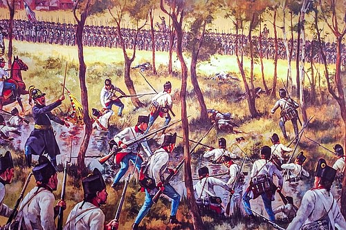 Austrians Attack the Village of Marengo Defended by General Victor