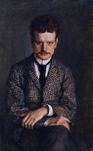 Jean Sibelius by Järnefelt (by  Eero Järnefelt, Public Domain)