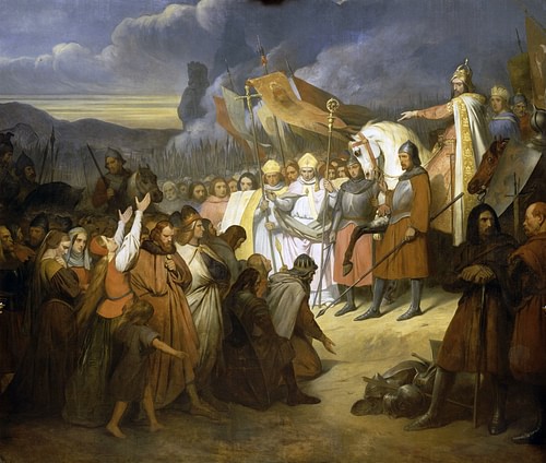 Charlemagne at Paderborn (by Ary Scheffer, Public Domain)
