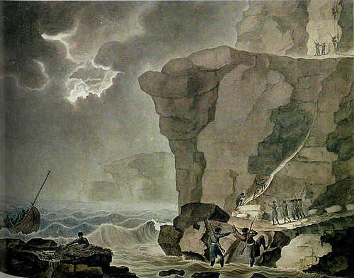 Cadoudal and the Royalist Conspirators Land Beneath the Cliffs of Biville