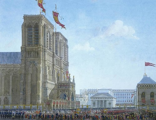Arrival of Napoleon at the Notre-Dame de Paris for his Coronation