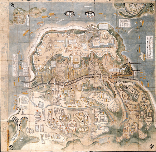 Map of the Siege of Hara Castle, c. 1600