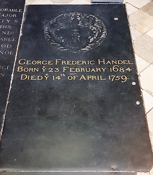 Tomb Marker of George Frideric Handel