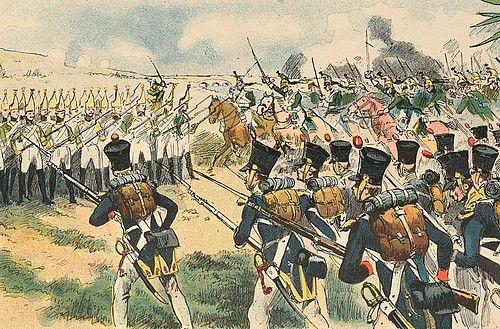 Ney's French Troops Are Attacked by Russian Cavalry at Friedland