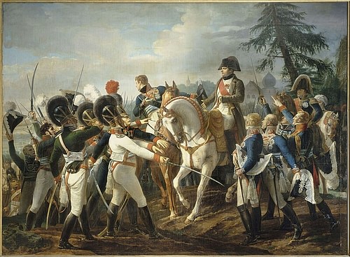 Battle of Abensberg, 20 April 1809 (by Jean-Baptiste Debret, Public Domain)