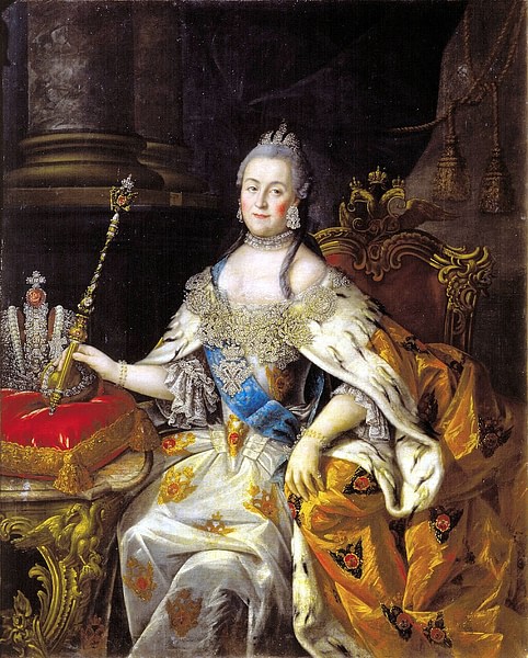 Portrait of Catherine II (by Alexey Antropov, Public Domain)