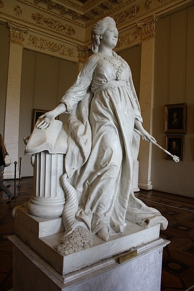 Marble Statue of Catherine the Great as Minerva