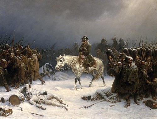 Napoleon's Retreat from Moscow (by Adolph Northen, Public Domain)