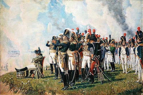 Napoleon and his Marshals at Borodino