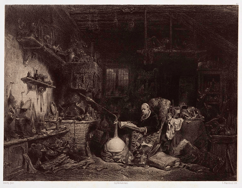 Simya ve Simyacı 3 Mitolojiler.com The Alchemist by Nanteuil
