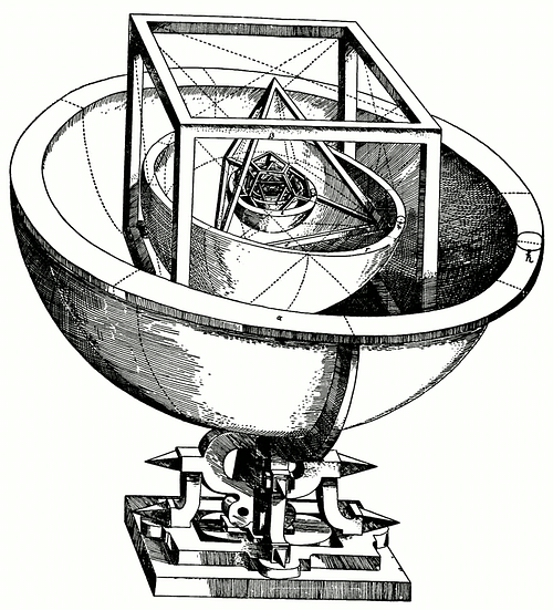 Johannes Kepler Kimdir? 6 Mitolojiler.com Kepler's Platonic Solid Universe Model