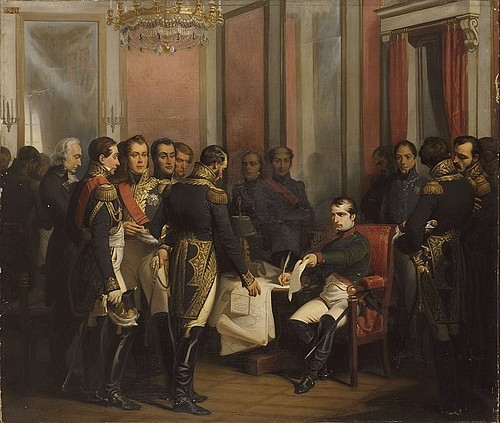 1814 年 4 月 11 日，拿破仑在枫丹白露退位