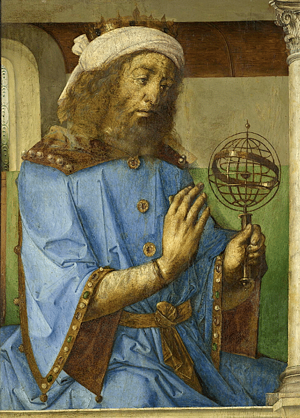 Claudius Ptolemy Portrait (by Berruguete / van Gent, Public Domain)