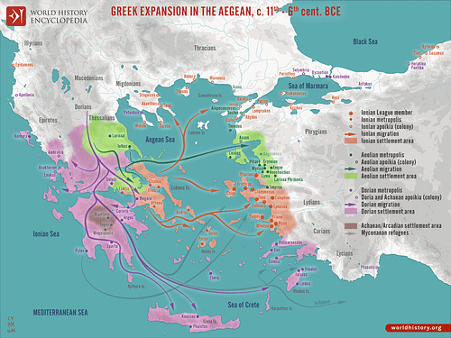 Greek Expansion in the Ancient Aegean (by Simeon Netchev, CC BY-NC-SA)