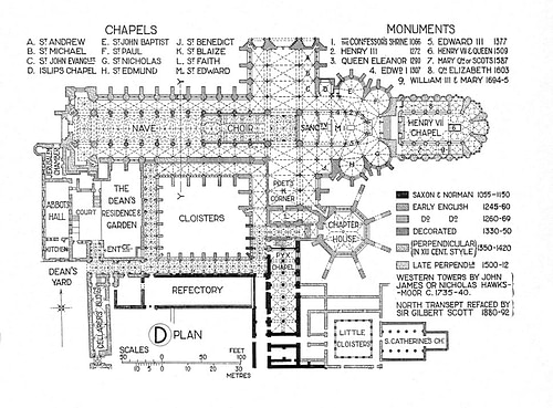 Plan of Westminster Abbey