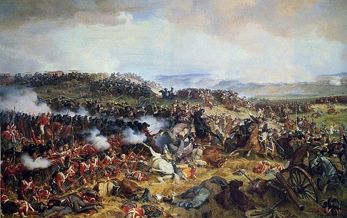 British Squares Halt the French Cavalry Charge at Waterloo