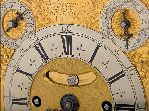 Detail, Tompion Clock Face