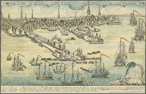 British Troops Landing in Boston, 1768 (by Boston Public Library, CC BY)