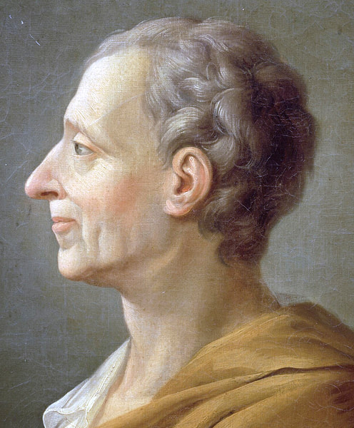 Portrait of Montesquieu (by Jacques-Antoine Dassier, Public Domain)