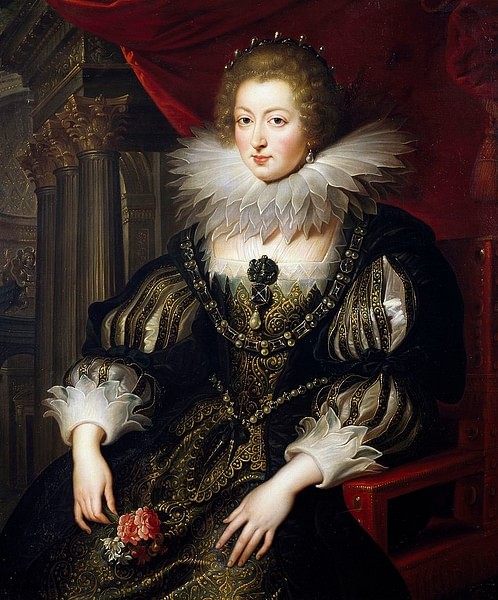Portrait of Anne of Austria, Queen of France (by Peter Paul Rubens, Public Domain)