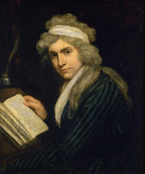 Mary Wollstonecraft, c. 1790 (by John Opie, Public Domain)