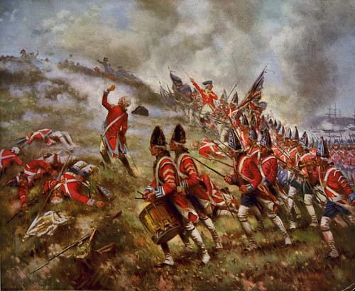 British Soldiers at the Battle of Bunker Hill