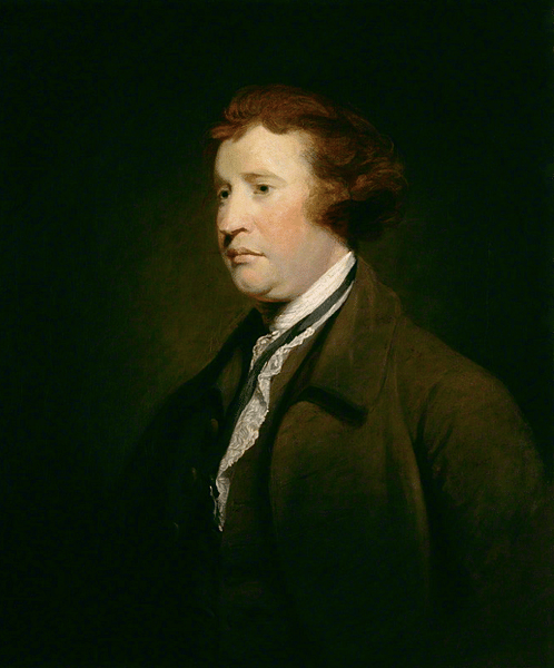 Edmund Burke, 1771 (by Joshua Reynolds (Studio), Public Domain)