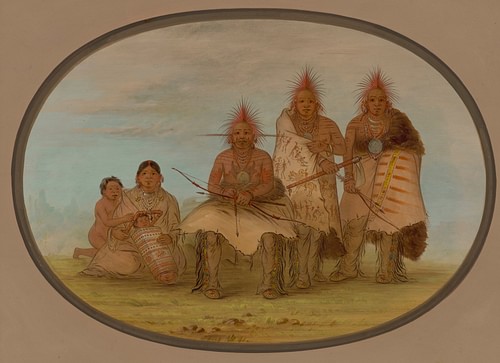 Pawnee Indians (by George Catlin, Public Domain)