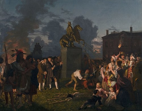 Pulling Down the Statue of King George III