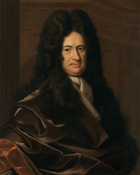 Gottfried Wilhelm Leibniz, 1695 (by Christoph Bernhard Francke , Public Domain)