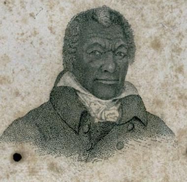 James Armistead Lafayette (by Unknown engraver, after John B. Martin, Public Domain)