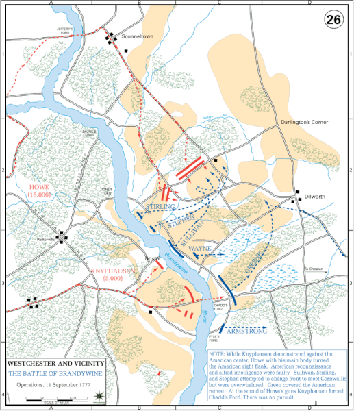 Battle of Brandywine Map