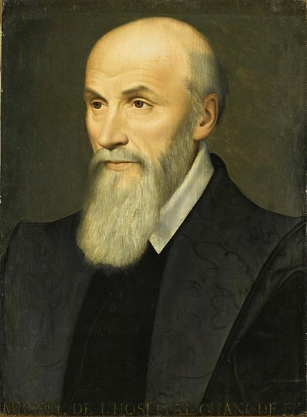 Portrait of Chancellor Michel de L’Hospital (by Unknown Artist, Public Domain)
