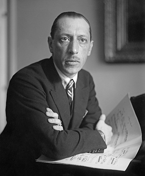 Igor Stravinsky, 1920s (by George Grantham Bain, Public Domain)