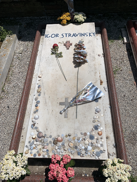 Grave of Stravinsky