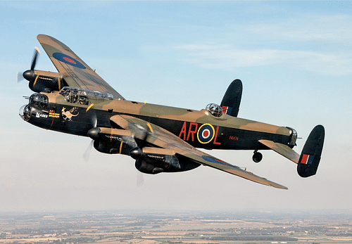 Lancaster Bomber in Flight