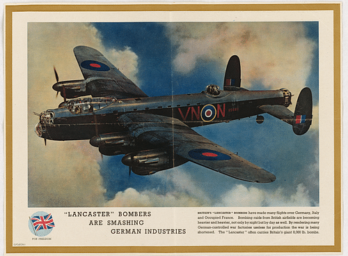 Lancaster Bomber Propaganda Poster