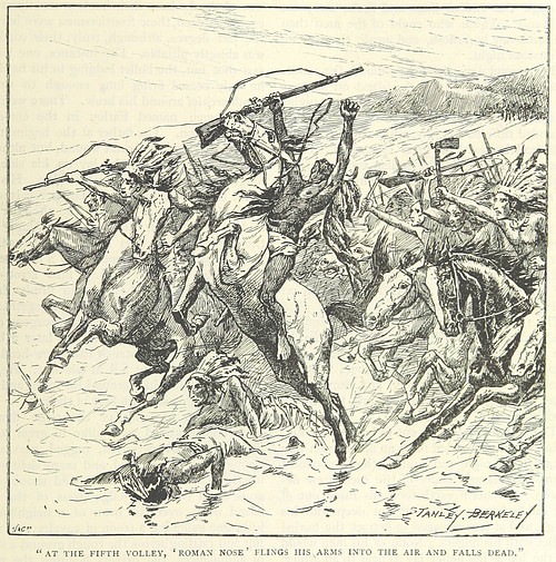 The Death of Roman Nose (Cheyenne Warrior)