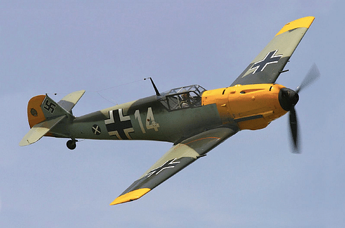Bf 109 飞行中