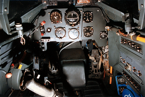 Cockpit of Me 109
