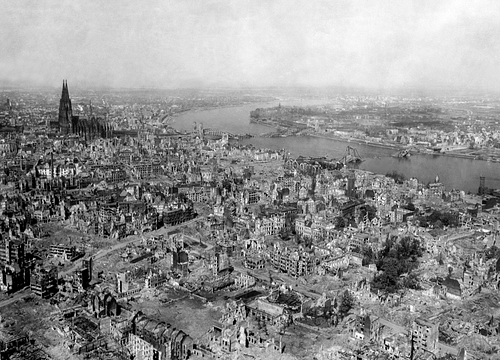 Bomb-devastated Cologne