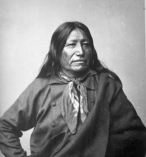 Sioux Chief Spotted Tail (by Charles Milton Bell & D.F. Barry, Public Domain)