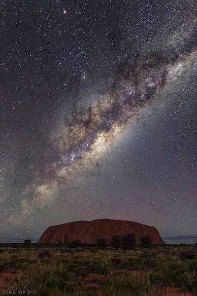 Düşzamanı 1 Uluru Üzerindeki Samanyolu