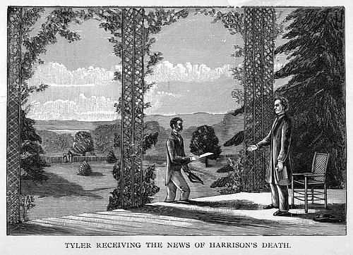 Tyler Receives News of Harrison's Death